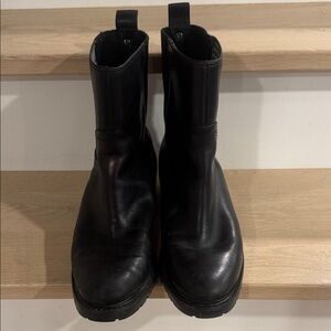 Cole Haan Grand Chelsea Size 10 Black Leather Men's Boots